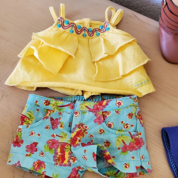 American Girl Doll 2013 2014 Blonde Hair Gray Eyes Doll & Clothes Bundle - Picture 4 of 5